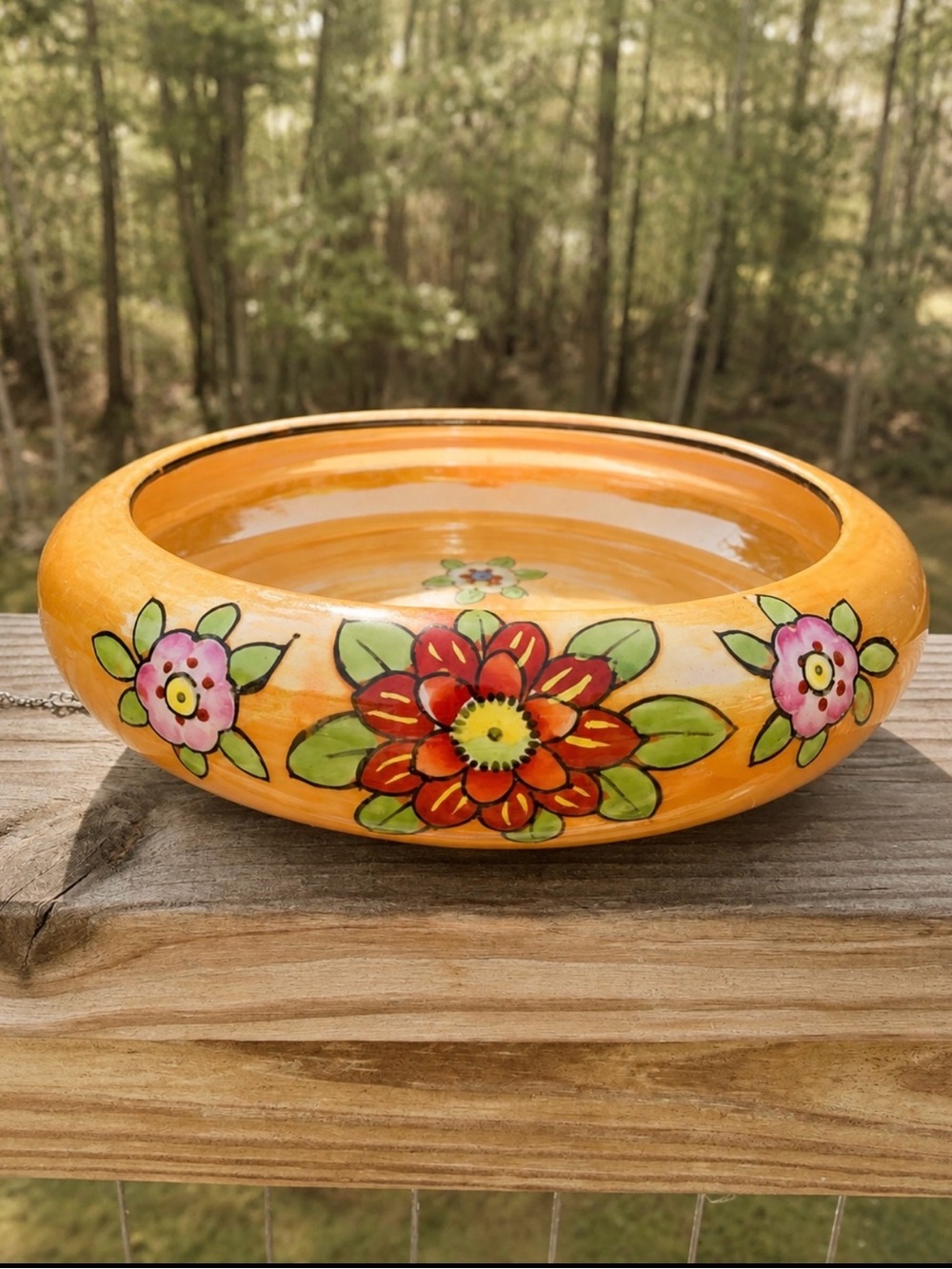 Japanese Vintage Folkart | Vintage Lusterware Artistic Ceramic